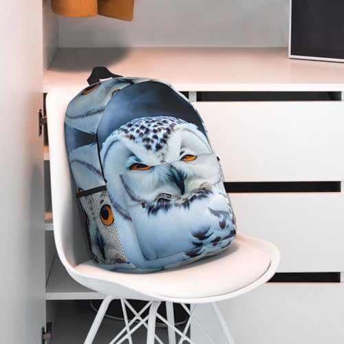 Sac à dos voyage et randonnée avec imprimé yeux de hibou - 6