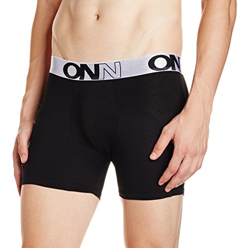 Buy ONN Men's Cotton Boxers (8904209867360 867_BlkGry_S_1PC) at Amazon.in