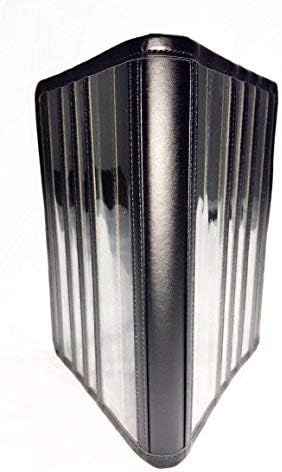 Leather (Black) Literature Organizer - Magazines, Tracts, Brochures, Handbills, Publications, Leaflets, etc.