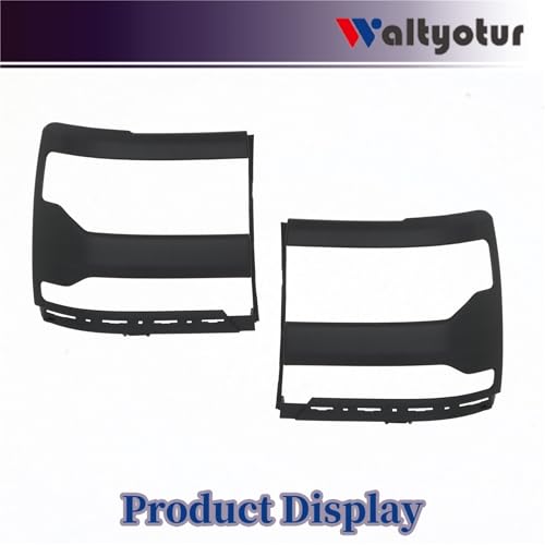 waltyotur A Pair Black Left Right Headlight Bezel Cover Trim Replacement for Silverado 1500 2016 2017 2018 by waltyotur - Image 2
