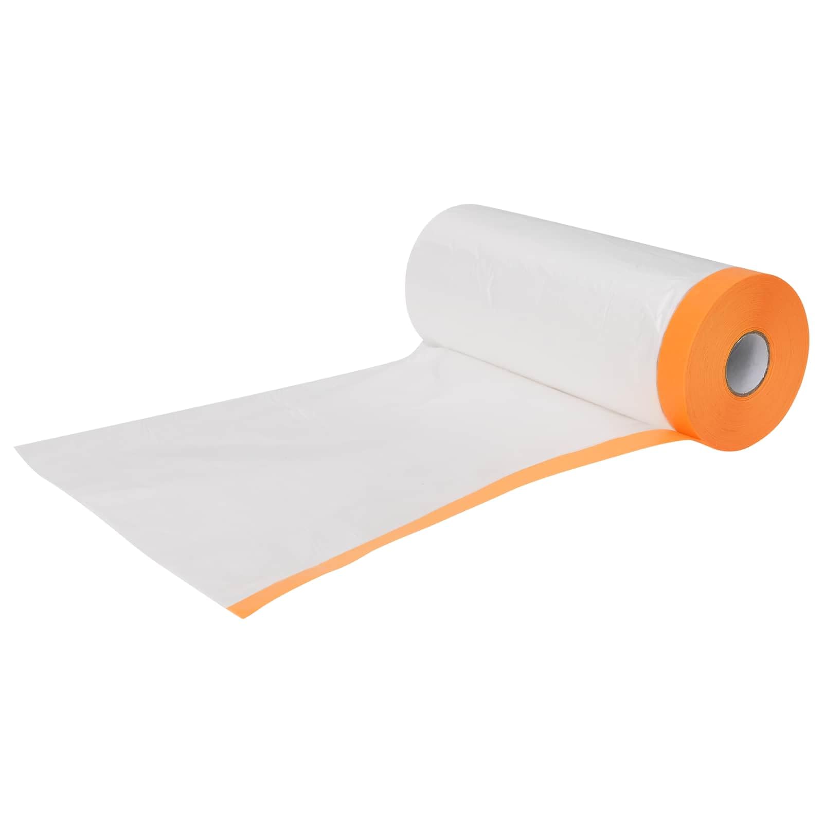 Staubschutzfolie Mit Klebeband 12 Stuck Transparent 240 X 2000 Cm | Aus Hochdichtem Polyethylen, Wasserabweisend, Einfache Montage, Rückstandsfrei Entfernbar
