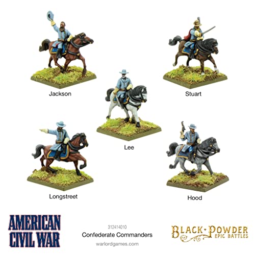 Black Powder Epic Battles American Civil War Confederate Commanders Military Table Top Wargaming Plastic Model Kit 312414010 #TOP1