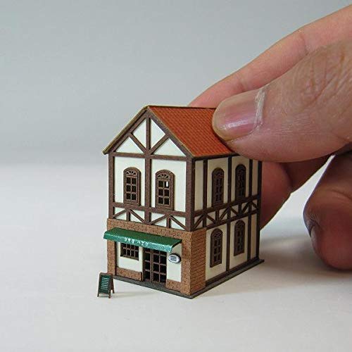Restaurant miniature 1/220 décor paper craft pour bureau - 4