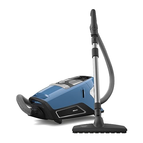 Miele Blizzard CX1 Parquet – Bodenstaubsauger ohne Beutel mit Universal-Bodendüse, HEPA Lifetime Filter und großem Aktionsradius – Techblau