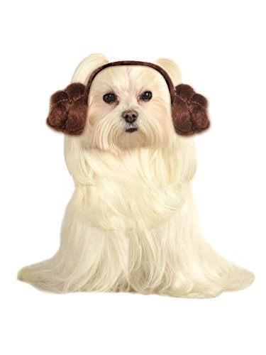 Star Wars Dog Headband Princess Leia Buns, Medium/Large