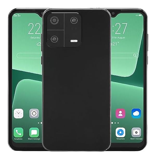Pantalla Ultra HD de 6,5 Pulgadas con Batería de 5000 MAh, Cámara de 13 MP, Conexión Rápida, Teléfono11.0 (Negro)