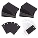 Whaline 200 Set Earring Display Card with 200 Pcs Self-Seal Bags, Earring Card Holder Blank Kraft Paper Tags for DIY Ear Studs and Earrings (Black)