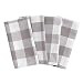 Elrene Home Fashions Farmhouse Living Buffalo Check Tablecloth, 20" x 20" (Napkins), Gray/White 4