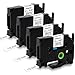 Produktbild MarkField TZe-231 12mm Weiß Schriftband Kompatibel mit Brother P-Touch Bänder TZ TZe231 für Brother Beschriftungsgerät PT-H100lb H105 H107 H110 Cube D210/vp D410 1000, 4-Pack Schwarz auf Weiß