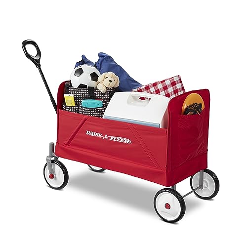 Image of Radio Flyer EZ Folding Wagon, Folding Trolley for kids, garden and cargo