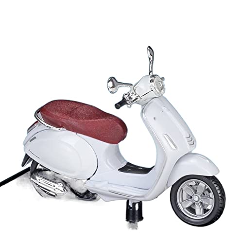 Moto Vespa PK 125s miniature 1:18 voiture moulé sous pression collection Primavera white