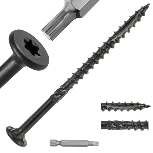 FMhotu 9 x 2-1/2 Inch Deck Screws 500 Pcs Star Drive