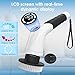 Electric Spin Scrubber, Cordless Cleaning Brush with 180 Min Runtime, 3-Speed, 7 Replaceable Brush Heads & Long Detachable Handle, LCD Display (RPM/Torque/Battery), for Bathroom, Kitchen, Tile