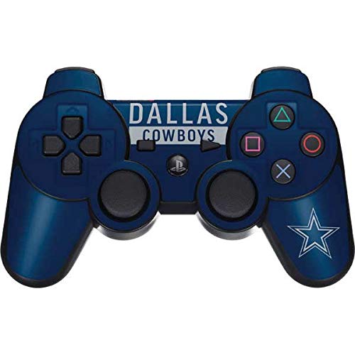 Skinit Decal Gaming Skin Compatible with PS3 Dual Shock Wireless Controller - Officially Licensed NFL Dallas Cowboys Blue Performance Series Design