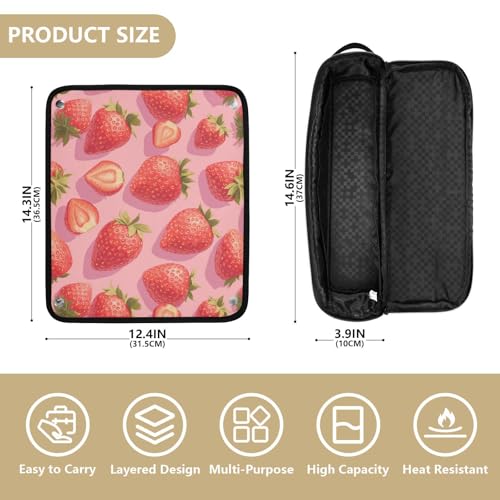Bolsa de viaje para herramientas de cabello resistentes al calor miniatura 4