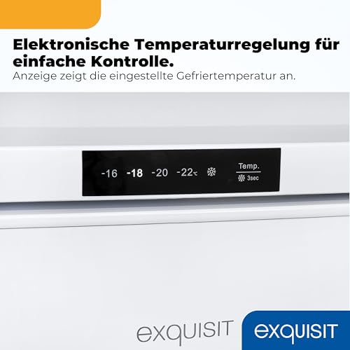 Gefrierschrank 80 Liter mit LED-Display und 4-Sterne-Gefrierleistung