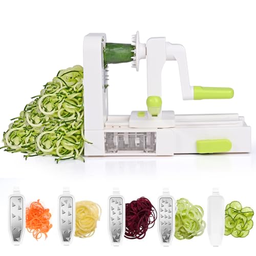Spiralizzatore di Verdure Taglia Verdure a Spaghetti 5 In 1
