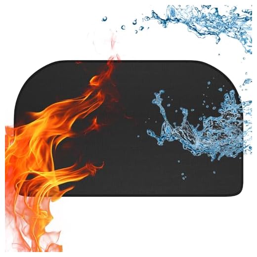 100 * 60cm Alfombra Ignifuga Semiredonda,Estera ignífuga para Chimenea,Alfombrilla Protectora para chimeneas, Estufas chimeneas para Proteger el Suelo contra chispas