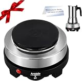 Artilife 500W Small Hot Plate Mini Hot Plate, Christmas Gift, Electric Single Hot Plate,Multi-Function Portable Stove Kitchen Cooktop Electric Heater for Home 110V