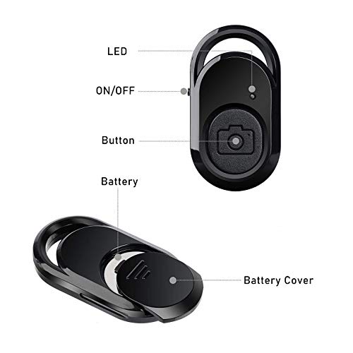 HITSLAM Bluetooth Fernbedienung, Kamera Auslöser mit Drahtlose Bluetooth Technologie… – Ansicht 5