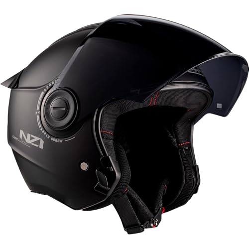 Casco abierto NZI Civic Stream XS casco jet de moto con visera solar transparente 4