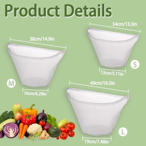 fernfern 6 Pack Reusable Nylon Mesh Strainer Bags, Bowl-shaped reusable nylon cheese cloth filter bag, fine mesh multi-purpose food filter, suitable for vegetable, nut milk, juice, soy milk