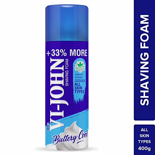 Image of VI- JOHN Shaving Kit For Men, Shaving Foam For Men (400gm), Cobra Perfume (30ml)