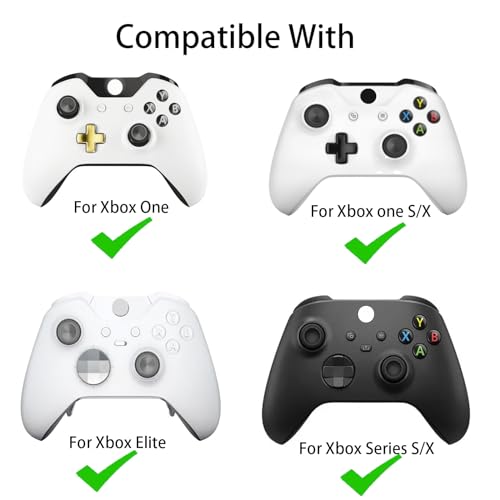 Image of CDHKOZ 8PCS Replacement Thumbstick for Xbox Core Controller, Repair Kit Analog Joysticks for Xbox one S /X /Elite Controller, Custom Thumb Sticks Parts for Xbox Series X S Controller (Black Red)