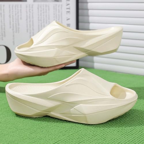 Thick soled, poop like shower slippers, plus size couple shoes, lightweight home shoes3