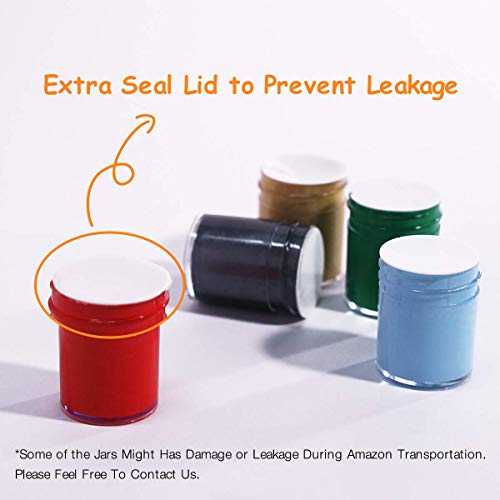 TBC The Best Crafts Halloween Acrylic Paint Jar, 24 Vivid Colors Model Paint Set, 0.5oz/15ml Each, Rich Pigment, Glides Smoothly