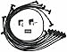 Moroso 73724 Black Ultra 40 Spark Plug Wire Set, Fits Small Block Chevy w/Front Sprint Car Magneto, Raised Cam Block