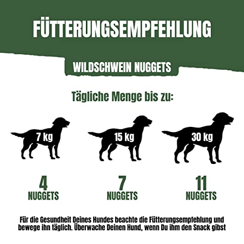 Adventuros Nuggets Hunderleckerli, mit Wildschwein, 6er Pack (6x90g)