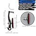 corki Cycles Linear Mountain Bike V-Brake Set Front and Rear 2 Pairs - 70mm Brake Pads (Black & Red)