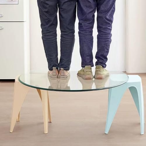 Image of Tempered Glass Round Table Top 39.3 Inch Diameter, 3 /8 Inch Thick, Heavy-Duty Safety Glass Circle for Dining Table, Desk, Patio Base Replacement-Clear