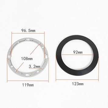 2 Pack 4 Inch Speaker Grill Cover Black SubWoofer Round Circle Mesh Woofer Grille Covers Guard Protector for Car Home Audio Speakers Theater (Invisible Screw Hole Style)