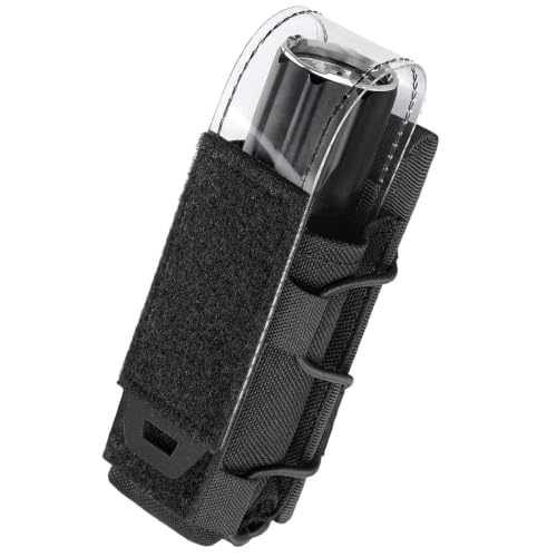 WYNEX Funda Linterna Cinturon, Táctica Spray Defensa Personal, con Solapa de PVC para Multiherramienta