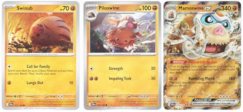 Mamoswine ex 079/159 - Viaje juntos - Lote de cartas dobles raras Pokemon