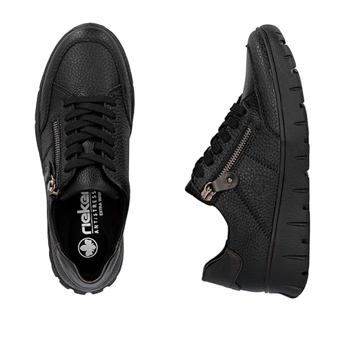 Rieker Women's N1301 Lace Up Shoes, Black, 6 UK - Image 8