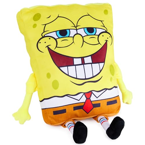 Get Trend SpongeBob SquarePants 3D Kuschelkissen für Kinder & Erwachsene Fleece Plüsch Sofakissen Deko für Couch & Schlafzimmer Kinder Geschenke
