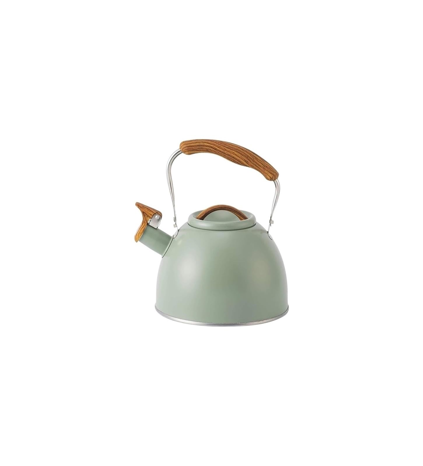 FGJsfhrDTU 3L Stainless Steel Stovetop Tea Kettles with Wooden Handle, Teapot Kettle Coffee