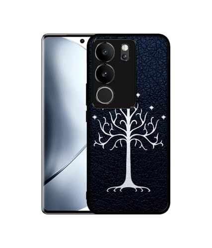 Image of Magic Tree Pattern Design Premium 2D Printed Metal Back Case Cover for Vivo V29 5G / V29 Pro 5G