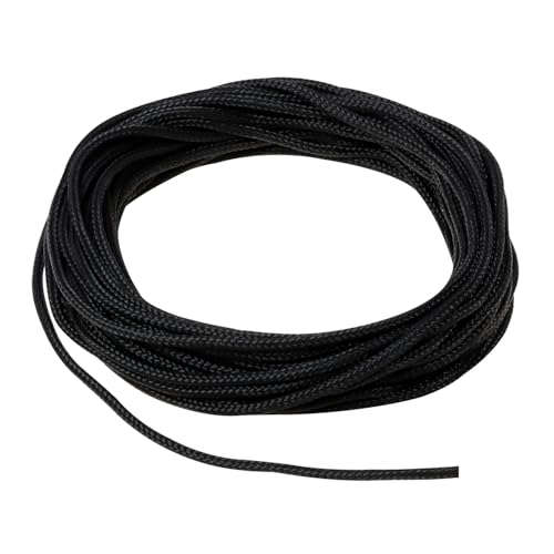 ONLYKXY 11yard Nylon Twisted Satin Cord Trim Craft Rope for Making,3mm Thread Bag String Solid Window Ties Bow for Sewing DIY,Clothing,Knotting,Jewelry,Bracelets, Beading, Necklaces, Braiding (Black)