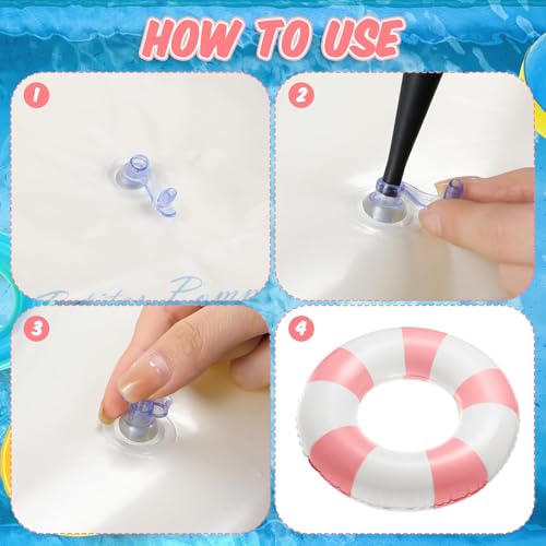 Image of 2 PCS Inflatable Pool Floats for Swimming Pool Party Lake Beach Adults - Floaties Pool Tubes Swim Rings Tubes Floaties for Beach Pool Party Decorations