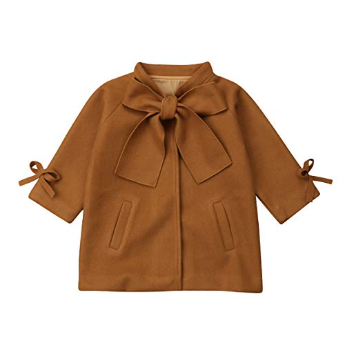 One opening Little Baby Girl Dress Coat Bowknot Winter Warm Coat Kids Jacket Outwear Coat Autumn Winter Wool Overcoat