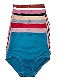 Peachy Panty Women's 6 Pack High Waist Cool Feel Brief Underwear Panties S-5xl (Solid Soft Double Layer High Waist Girdle, XX-Large)