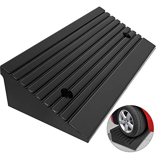 Mophorn Curb Ramp Heavy Duty 5 Ton Rubber Curb Ramp 4" High 23-1/2"