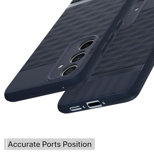 Image of Amazon Basics Back Cover for Samsung Galaxy A35 5G| Full Camera Protection | TPU Soft Flexible Shockproof Back Cover(Blue)