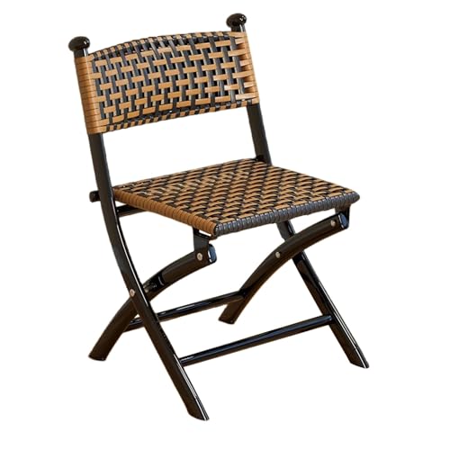 Chaise pliante en rotin avec assise respirante