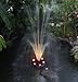 OCEAN MIST MAGIC POND FLOATING FOUNTAIN PJ2000-6C Includes 1580 GPH Pump, 360 RBG LEDs in Light Ring, Auto Color Change, Nozzles, 33 Foot Power Cords