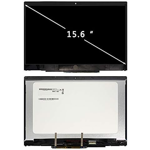 FIRSTLCD LCD Touch Screen Replacement L20826-001 for (HP) Pavilion X360 15-CR0055OD 15-CR0087CL 15-CR0095NR 15-CR0056WM 15-CR0051OD (Support Stylus) Digitizer Display Assembly 15.6" Cover